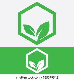 leaf logo icon 