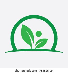 leaf logo icon 