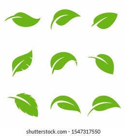 Leaf Logo icon design element 