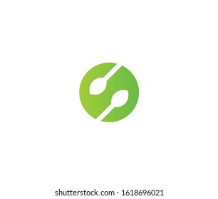 Leaf logo icon design element