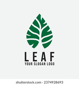 leaf logo icon design inspiration with tree vector illustration