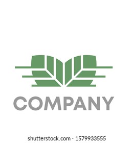 leaf logo icon design template sign
