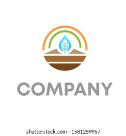 leaf logo icon design template sign