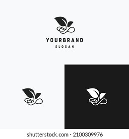 Leaf logo icon design template