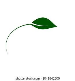 leaf logo icon for enviromntal sign