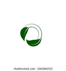 leaf logo icon for enviromntal sign