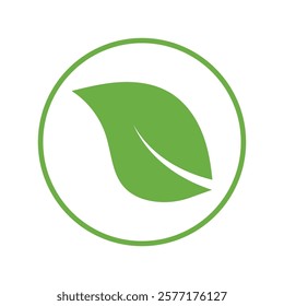 Leaf Logo Icon Graphic Background Template