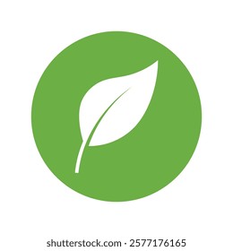 Leaf Logo Icon Graphic Background Template