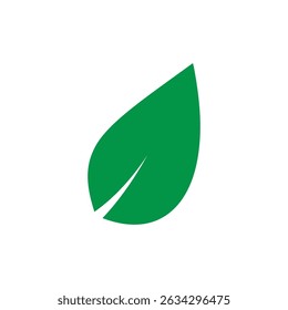 leaf logo icon illustration flat