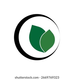 leaf  logo icon illustration flat