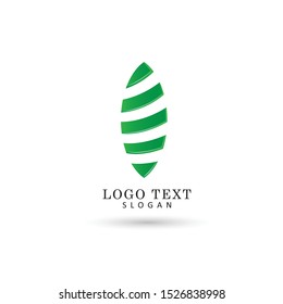 Leaf Logo. Icon & Symbol Vector Template.