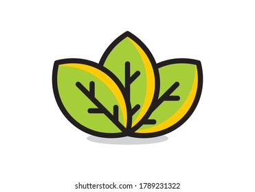 leaf logo, icon, symbol vector eps