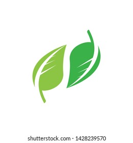 LEAF LOGO ICON TEMPLATE DESIGN 