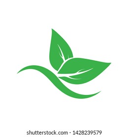 LEAF LOGO ICON TEMPLATE DESIGN 
