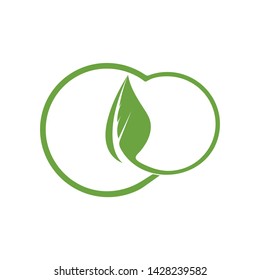 LEAF LOGO ICON TEMPLATE DESIGN 