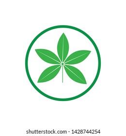leaf logo icon template design bacground