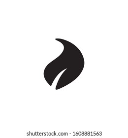 leaf logo icon template design ecology