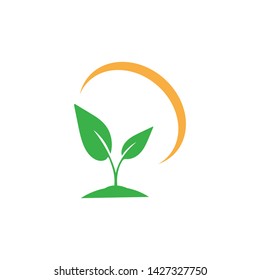 LEAF LOGO ICON TEMPLATE SYMBOL DESIGN