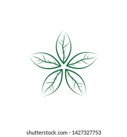 LEAF LOGO ICON TEMPLATE SYMBOL DESIGN