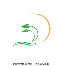 LEAF LOGO ICON TEMPLATE SYMBOL DESIGN