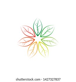 LEAF LOGO ICON TEMPLATE SYMBOL DESIGN