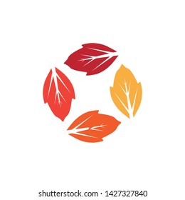 LEAF LOGO ICON TEMPLATE SYMBOL DESIGN
