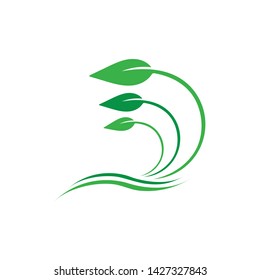 LEAF LOGO ICON TEMPLATE SYMBOL DESIGN