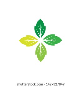 LEAF LOGO ICON TEMPLATE SYMBOL DESIGN