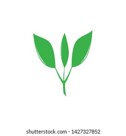 LEAF LOGO ICON TEMPLATE SYMBOL DESIGN
