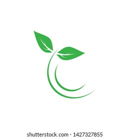 LEAF LOGO ICON TEMPLATE SYMBOL DESIGN