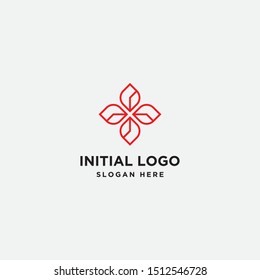 leaf logo and icon. vector