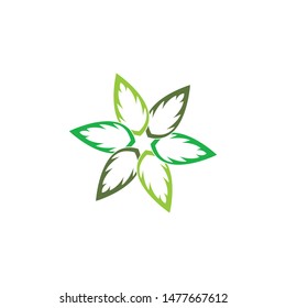 Leaf logo icon vector design