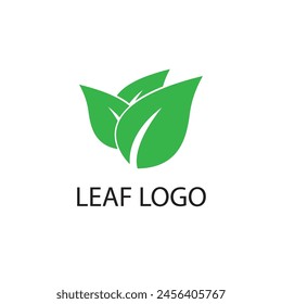 leaf logo icon vector illustration template design 