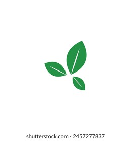 Diseño de Plantilla de Ilustración vectorial de logotipo de hoja 