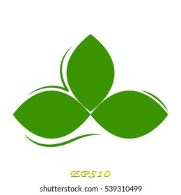 leaf logo, icon, vector illustration EPS 10