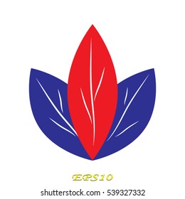 leaf logo, icon, vector illustration EPS 10