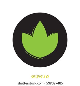 leaf logo, icon, vector illustration EPS 10