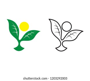 Leaf Logo Icon Vector Template