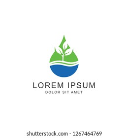 Leaf Logo, icon vector logo template
