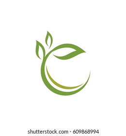 leaf logo icon vector template