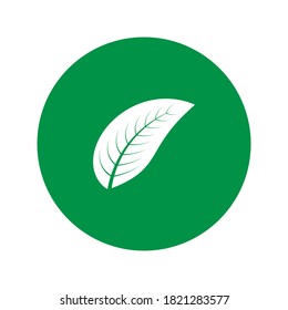 leaf logo illustration design
