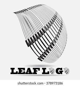 Leaf logo illustration vector design.