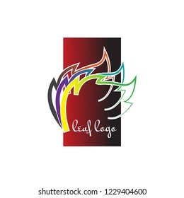 leaf logo ilustration