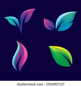 Leaf logo images illustration design