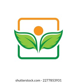 Diseño de imágenes de logotipo de hoja