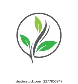 Diseño de imágenes de logotipo de hoja