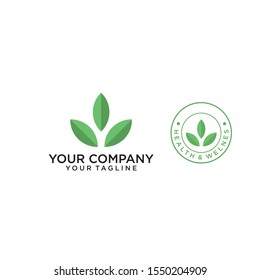 leaf logo for industry and health