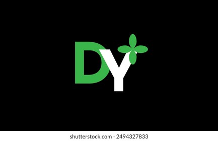 Leaf Logo Initial Green Nature