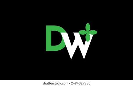 Leaf Logo Initial Green Nature