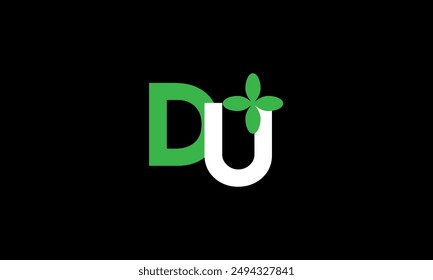 Leaf Logo Initial Green Nature